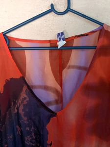 Ladies Top See-through SHRUG TYPE Multicolour