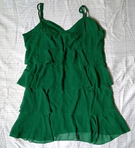 Bottle Green Padded Dress