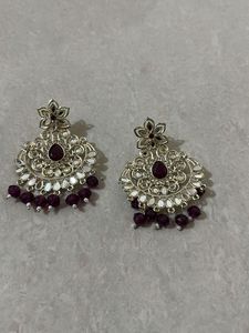Elegant Silver-Tone Drop Earrings