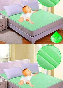 Waterproof Mattress Protector Sheet 2 Pieces Combo