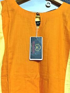 Stylish Orange &amp; Yellow Kurti