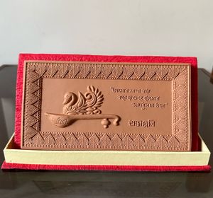 Brand New Terracotta  Greeting Card + Showpiece
