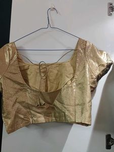 Golden Saree Blouse