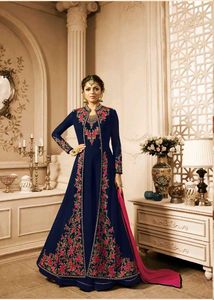 Elegant Embroidered Anarkali Suit