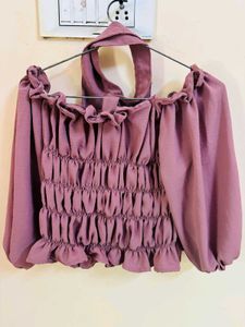 Ruffled Off-Shoulder Top