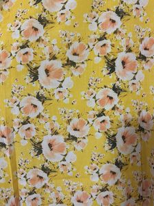 Floral Print Kurta with folded sleeves