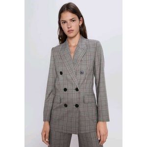 Zara Plaid Blazer