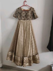 Elegant Gold Lehenga Set