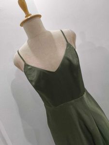 Elegant Olive Green Maxi Dress