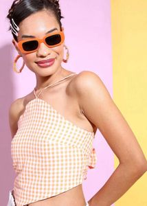 Gingham Crop Top