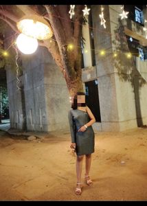BlackShimmerTokiyoTalkies Bodycon Dress