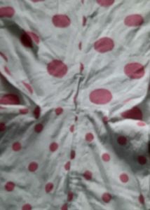 Pretty polka dots summer dress 10- 12/13 age