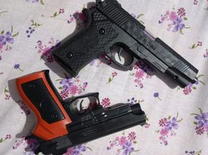 Pack Of 2 New Pubg Pistol Toy Gun With Free Bullet