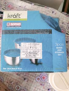 3 Pcs Serve And Storage Set