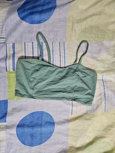green bralette top