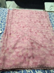 Pink Floral Saree With Blouse