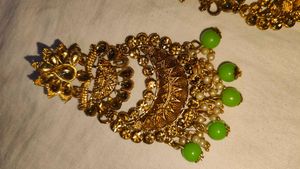 Gold Plated Thappa Jadau Kundan Earrings