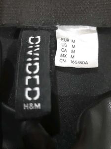 Black Faux Leather Flared Pants