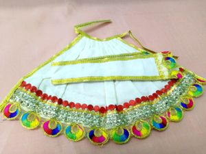 White and Multiplayer Work dress For God(mata Ji)