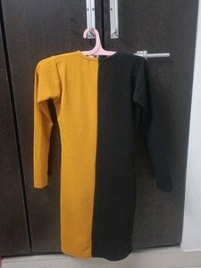 Two-Tone Bodycon Dress
