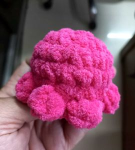 Handmade Crochet Baby Octopus Desk Buddy