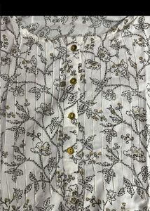 ZARA Floral Print Tunic Top