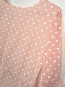 Cute Pink Polka Dot Dress