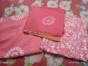 Pink Printed Unstitched Set 650per Suit