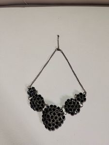 Statement Black Beaded Necklace