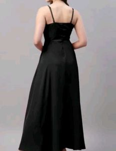 Midnight Muse Black Slit Gown