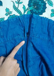 Vintage Denim Look Skirt