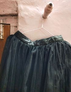 Black Crop Top With Skirt