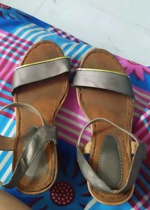 Brown Leather Ankle Strap Sandals