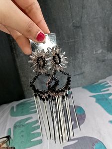 Black And White Earrings