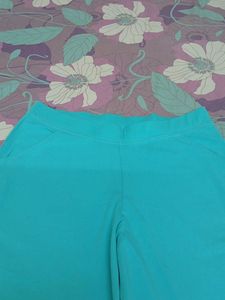Blue Knit Pants Or Lounge new  With Tag