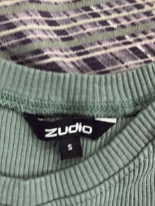 Cute Green Ribbed Tee - new