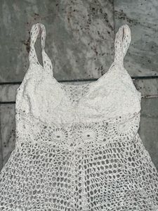 THRIFT Crochet Sleeveless Dress
