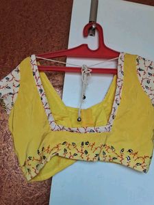Yellow Printed Saree