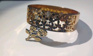 Antitarnish chunky gold bracelet