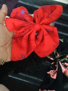 Handmade Fabric Hair Bows (Set of 4)