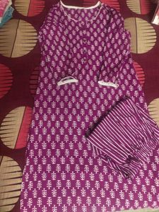 Two piece suit cotton fabric