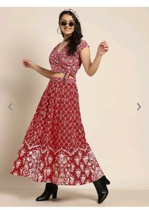 Price DROP ALERT Myntra Collection Red Lehenga Cho