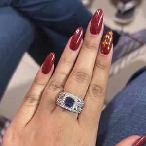 PRICE DROP Blue Rhinestone Fancy Ring