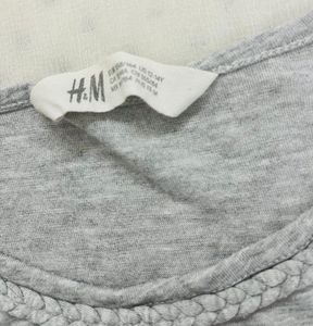 H&amp;M Light Grey Beach Wear Sleeveless Open Top