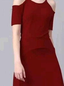 Elegant Maroon Dress