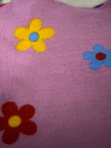 Floral Pink Pullover Sweater