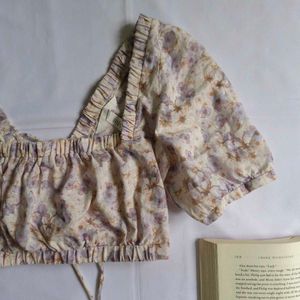 Y2k Floral Summer Pinterest Coquette H&amp;m Top