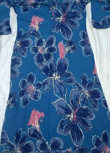 Zudio Floral Print Long Sleeve Kurti