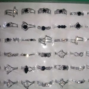 Assorted Silver Tone Rings - Bundle Deal!