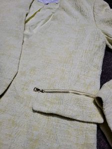 Yellow Structured Blazer